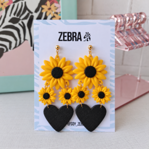 Aros Girasol Corazón